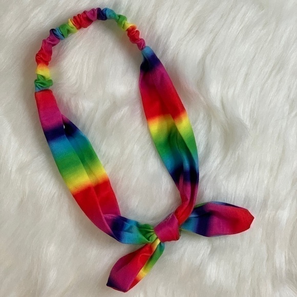 𝅺FREE HEADBAND | SCRUNCHIES SET SUPER CUTE MULTICOLOURED HEADBAND HAIR HOOP TIE - Picture 3 of 5